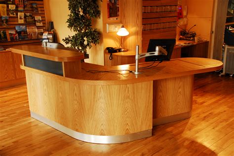 Wood Veneer Reception Desk Heart Of Hawick Colinton