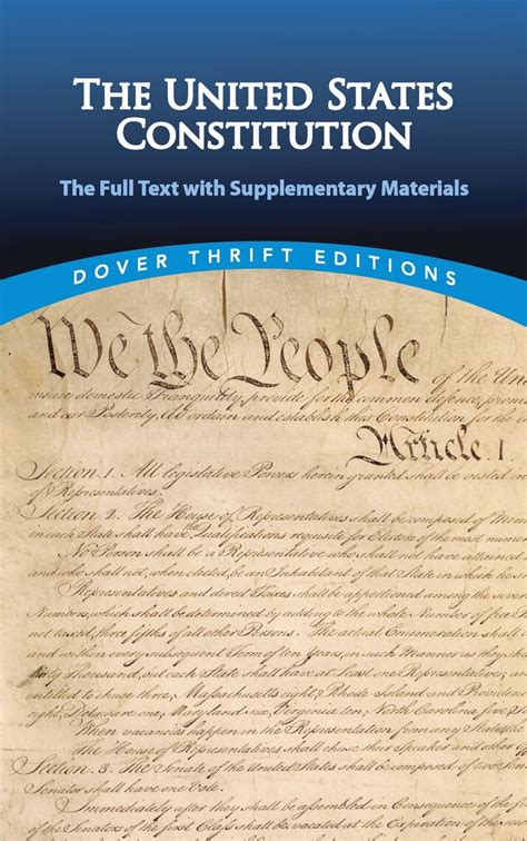 Read The United States Constitution Online By Dover Publications Books