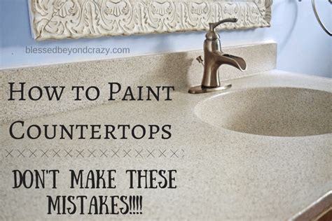 Paint your kitchen countertops to look like granite with this awesome technique! How to Paint a Countertop - Don't Make these Mistakes!!!