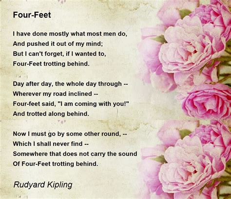 Four Feet Four Feet Poem By Rudyard Kipling