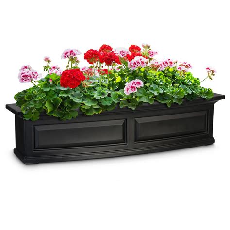 Window box to azek rail adapter thingiverse. Dayton 36.0 in. W x 6.70 in. H Black Plastic Window Box ...