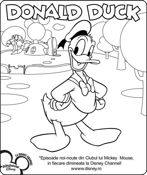 Donald Duck Planse De Colorat Disney Copilulro