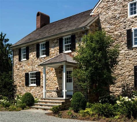 Delightful Restoration Of A Brick And Fieldstone Farmhouse In Pennsylvania Farmhouse Style