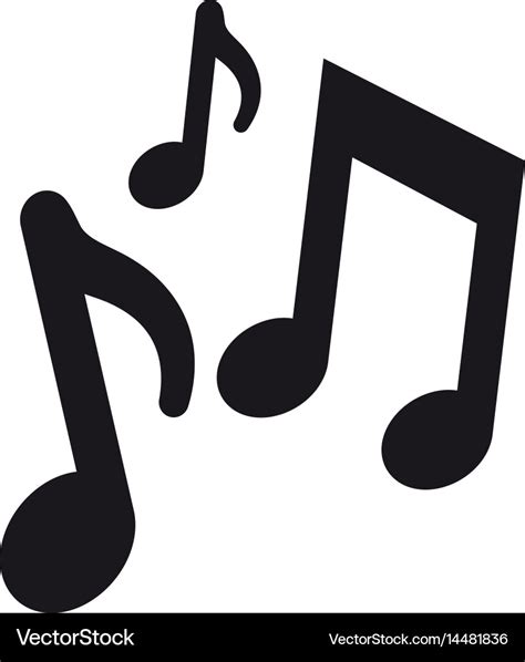 Musical Notes Icon Royalty Free Vector Image Vectorstock