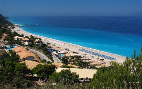 Kathisma Beach Lefkada Greece World Beach Guide