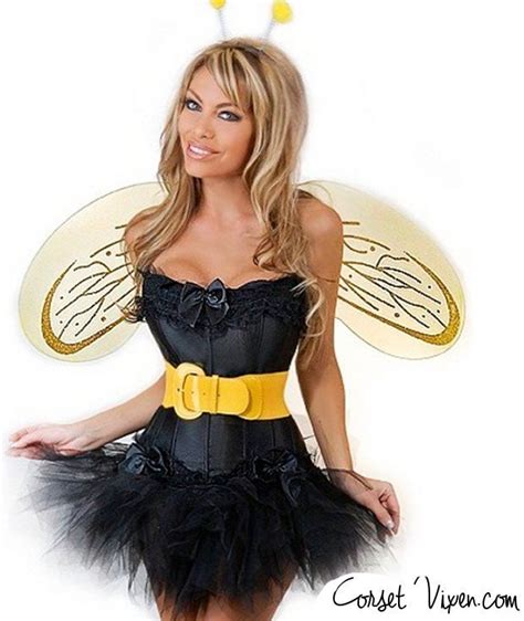 Sexy Bumblebee Costume Corset Costume For Halloween