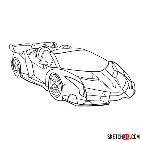How To Draw Lamborghini Veneno A Speedy Sketching Guide