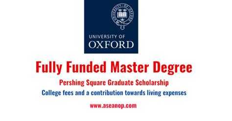 Just check on google the ranking of korean university and then come back again to read this post. Oxford University Pershing Square Graduate Scholarship ...