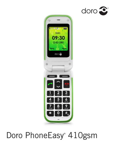 Doro Phoneeasy 410gsm Manualzz