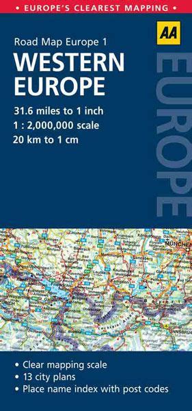 Aa Road Map Europe Western Europe