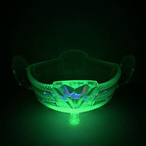 Although many, many types of pieces are made with uranium, and react to geiger counters, uranium glass is considered relatively harmless and is only negligibly radio active. Depression Vaseline Glass Bowl Catchall Antique German ...