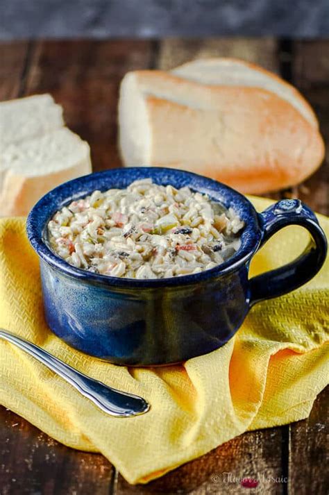 I ruined two huge trays of green bean casserole with this recipe. Gluten Free Creamy Chicken and Wild Rice Soup - Flavor Mosaic