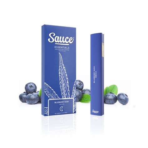 Sauce Essentials Blueberry Kush 1g Live Resin Infused Indica Leafly