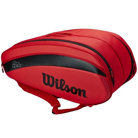 Buy Wilson Roger Federer Dna 12r Tennis Kit Bag Red Online
