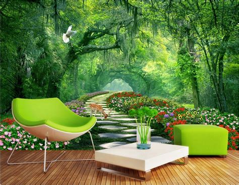 3d Wallpaper Custom Photo Non Woven Mural The Shade Of Forest Park Road