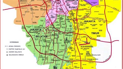 Peta Dki Jakarta Beserta Simbolnya Nama Nama Pisang Di Jawa