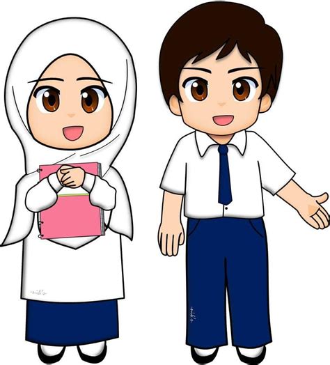 Kids Doodles Islamic Cartoon Hijab Cartoon