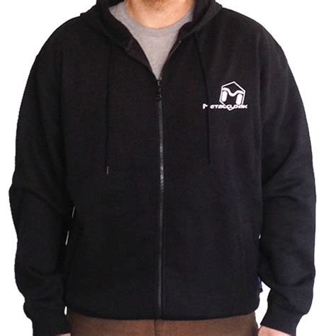 Metalcloak Embroidered Zippered Hoodie