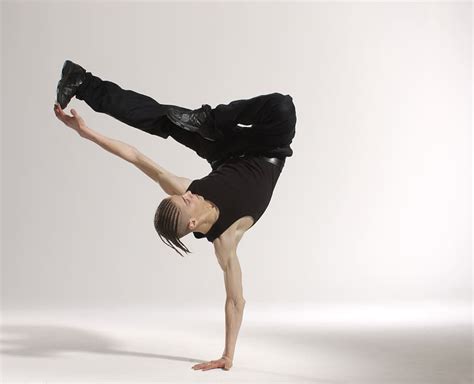 Man Break Dancing Acrobat Action Active Adult Agility Balance