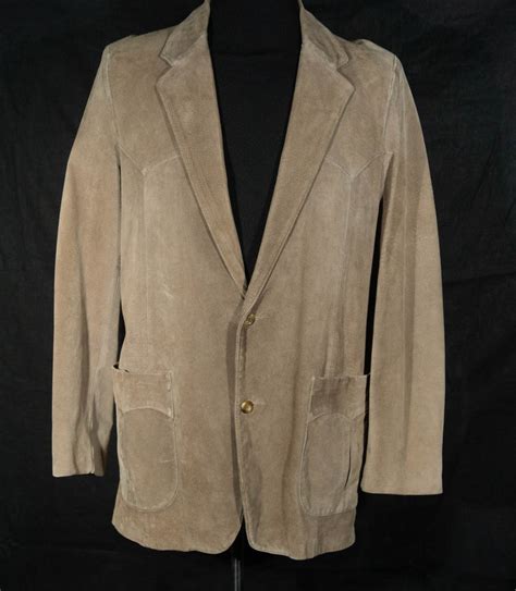 Vintage Suede Leather Silton Blazer 70s Western Jacket Sport Etsy