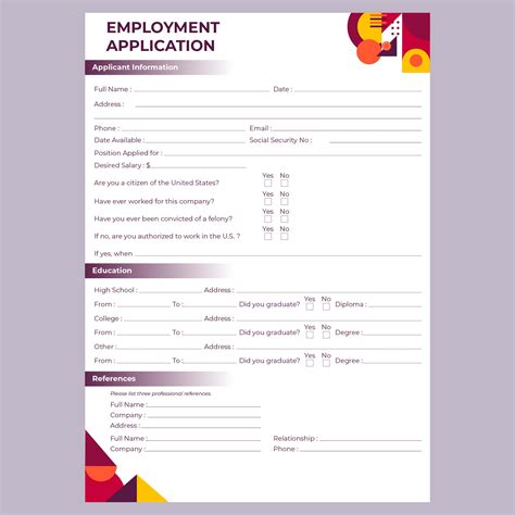 9 Best Images Of Practice Job Application Forms Printable Practice