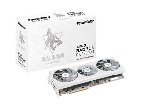 Powercolor Hellhound Spectral White Amd Radeon Rx 6700 Xt Gaming
