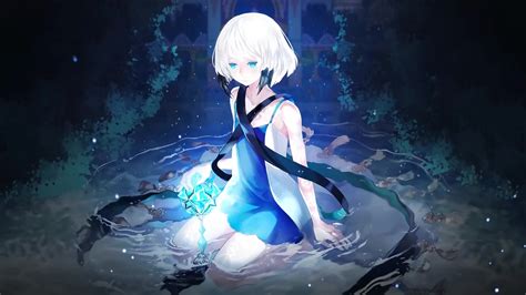 Anime Girl Lying Down In Water