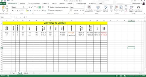 Como Criar Uma Planilha De Controle De Vendas No Excel Com F Rmulas
