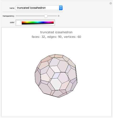 Archimedean Solids Wolfram Demonstrations Project
