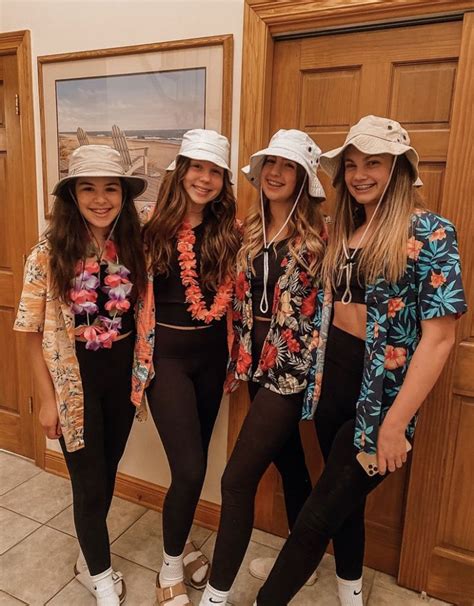 Tourist Costume Luau Outfits Hawaiian Party Outfit Spirit Week Outfits