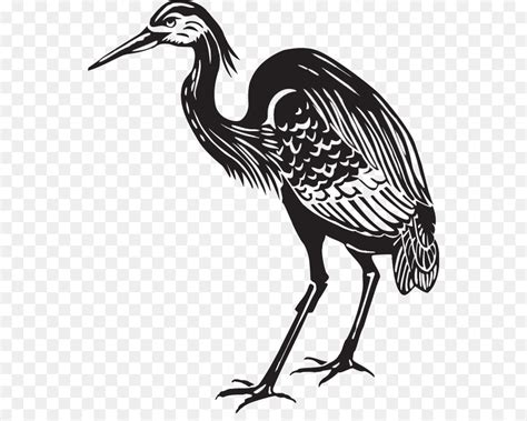 Great Blue Heron Bird Animal Silhouettes Bird Png Download 1168