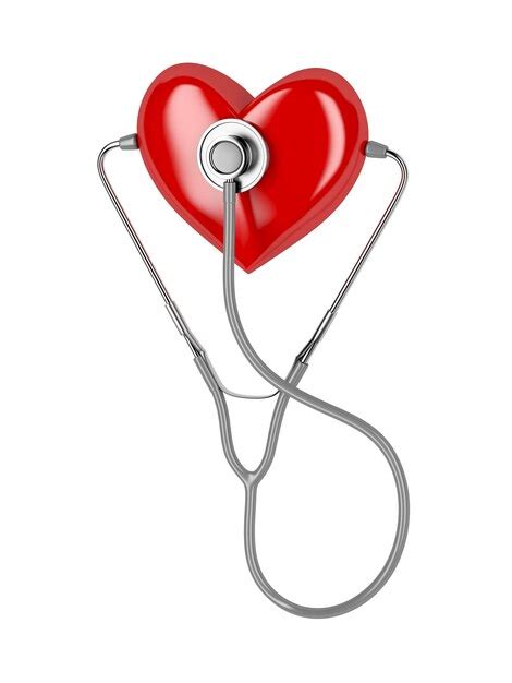 Premium Photo Red Heart And A Stethoscope