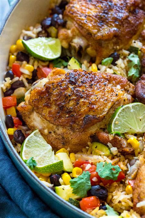 This easy chicken and rice recipe is pretty much a meal in and of itself. Mexican Chicken and Rice - Jessica Gavin