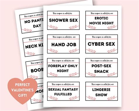 Birthday Sex Coupons Sex Coupons For Husband Birthday T Etsy Free Hot