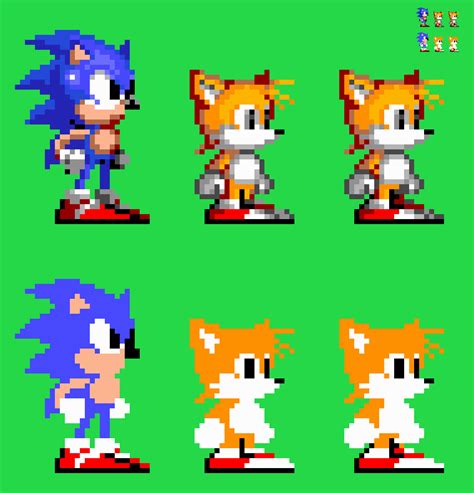 10x Sonic 2 Tails Idle Fixed Sprite By Abbysek On Deviantart