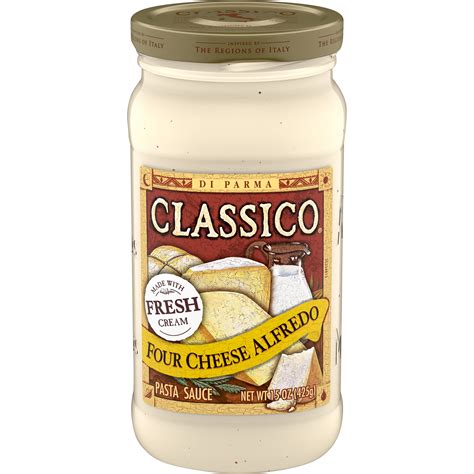 Classico Four Cheese Alfredo Pasta Sauce 15 Oz Jar