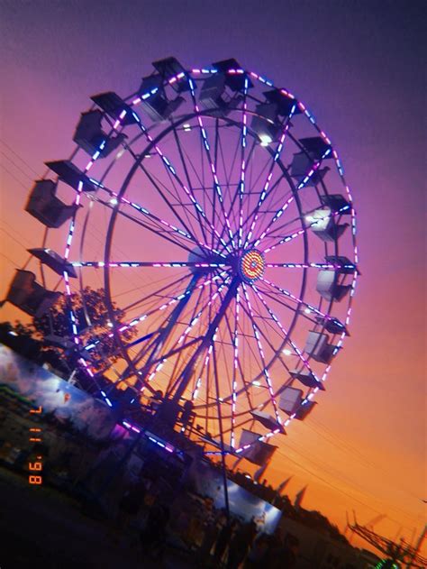 Ferris Wheel Sunset Aesthetic Fair Rides Carnival Rides Best