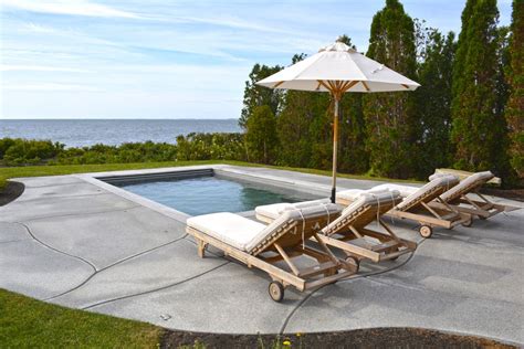 A Breathtaking View Of The Ocean Across From The Pool At This Rye Nh