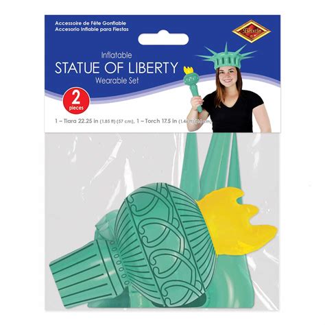 Inflatable Statue Of Liberty Crown And Torch 4th July Independence