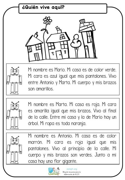 MÁs De 200 Fichas De ComprensiÓn De Textos Cortos Para 1º Y 2º Spanish