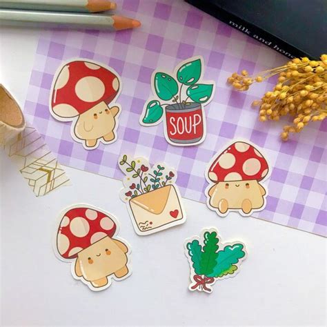 Fall Stickers For Laptop Stationary Autumn Autumn Mushroom Sticker 3