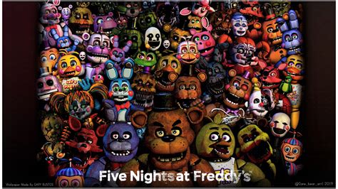 Five Nights At Freddys Characters By Garebearart1 On Deviantart