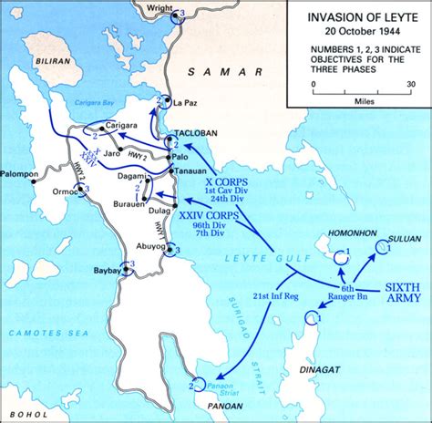 Filebattle Of Leyte Map 1 Wikimedia Commons