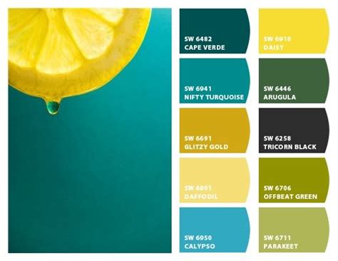 Chip It By Sherwin Williams Yellow Accent Walls Color Palette