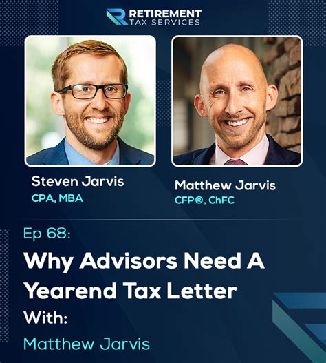 Retirement Tax Services Matthew Jarvis Why Advisors Need 1099 Letters