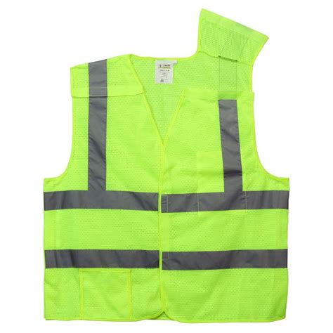 New arrival mesh fabric traffic safety vest fluorescence traffic warning reflective vest wear in night 2 styles for choices. Cordova High Visibility Class 2 X-Large Lime Green ...