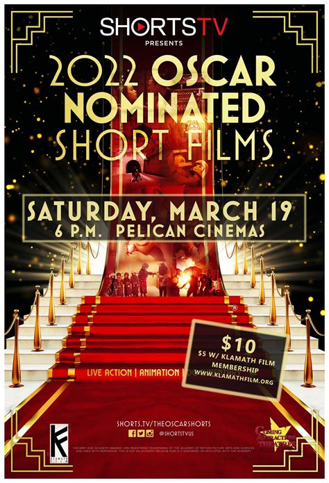 Oscar Nominated Short Films At Pelican Cinemas March 19 Klamath Film