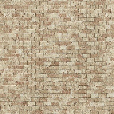 Beige Brick Wallpaperpatternbrownwallbeigedesignflooringtextile