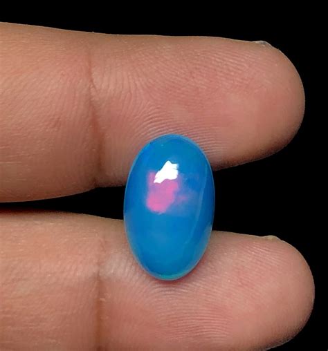 Paraiba Blue Opal Oval Cabochon Natural Ethiopian Paraiba Etsy