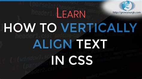 3 Ways To Vertically Center Text Css Only Grow Your Knowledge